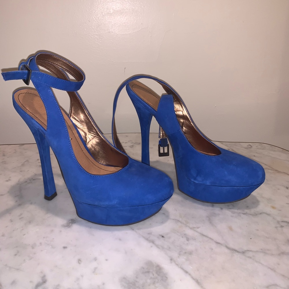 Suede Platform Heels